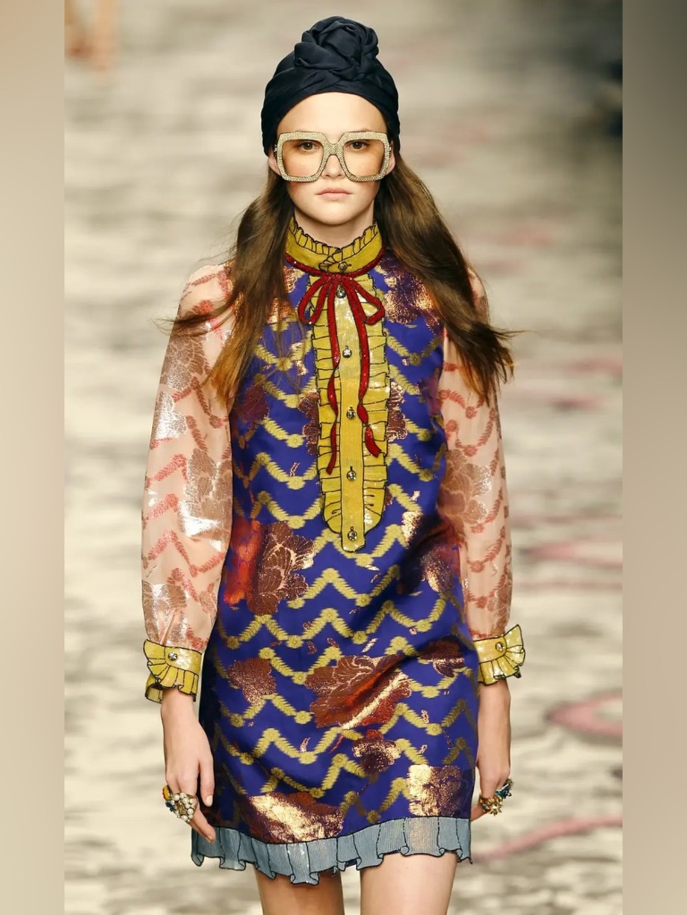 Gucci Trompe L’oeil Dress by Artistic Director Alessandro Michele - Picture 2 of 15